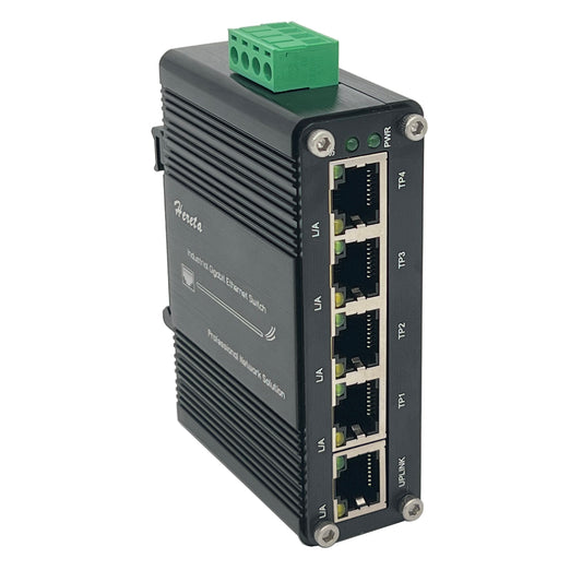 Gigabit Ethernet Switch 5-Port Mini Industrial Switch 10/100Mbps Half/Full Duplex and 1000Mbps Full Duplex