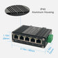 Gigabit Ethernet Switch 5-Port Mini Industrial Switch 10/100Mbps Half/Full Duplex and 1000Mbps Full Duplex